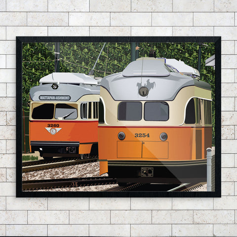 Train & Street Car Prints