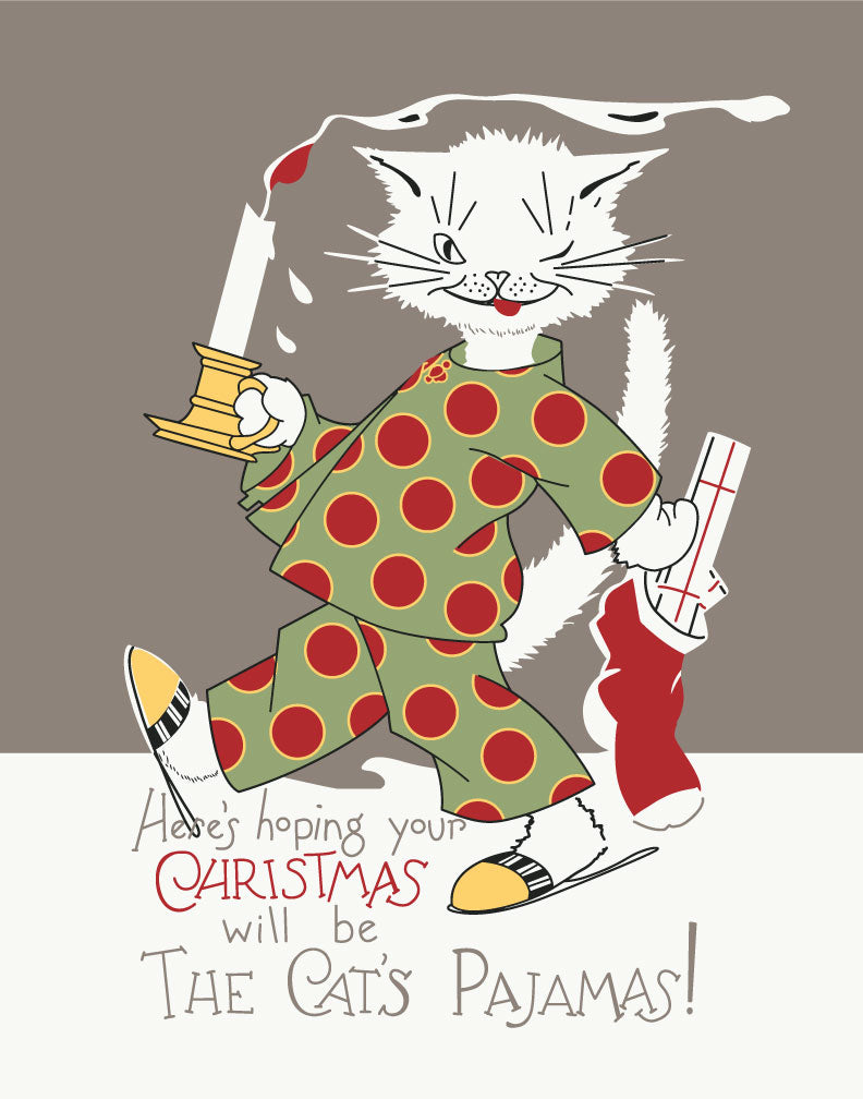 The Cat's Pajamas Christmas Print